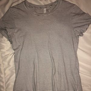 Striped T-shirt.
